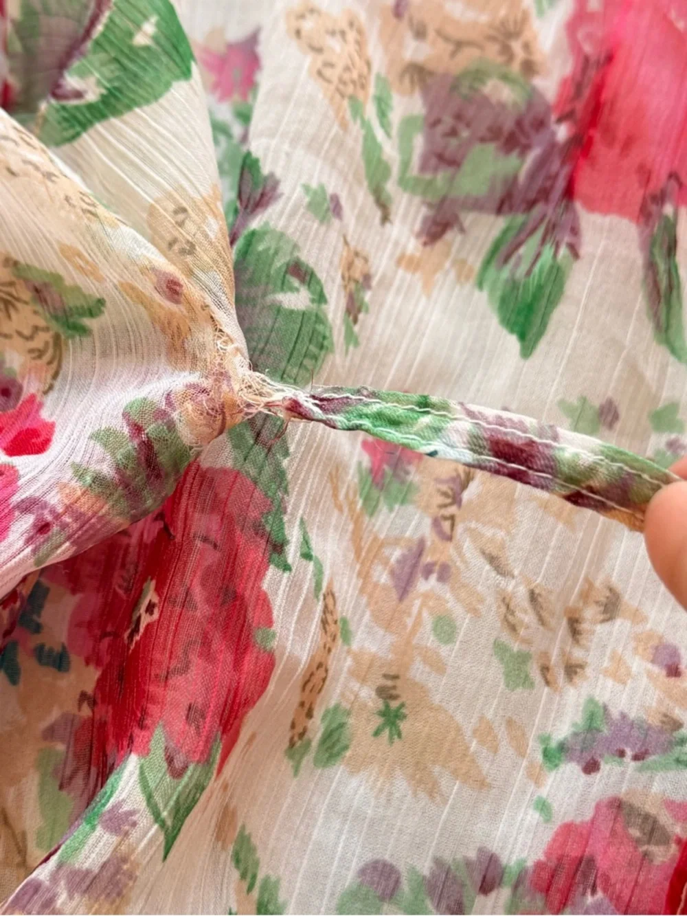 Y2K floral lace boho cami top with adjustable straps - Picture 6 of 6